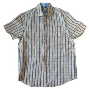 New Tommy Babama Button Down Short Sleeve Shirt Size Small